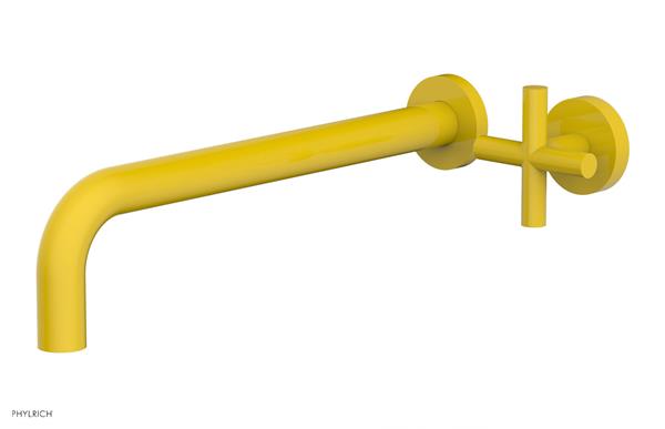 Phylrich - Transition 12 Inch Single Handle Wall Lavatory Set - Cross Handle