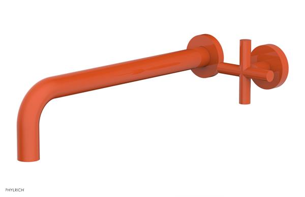 Phylrich - Transition 12 Inch Single Handle Wall Lavatory Set - Cross Handle