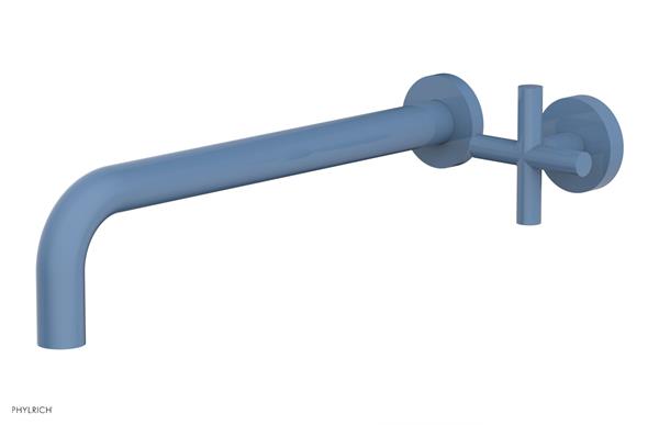 Phylrich - Transition 12 Inch Single Handle Wall Lavatory Set - Cross Handle
