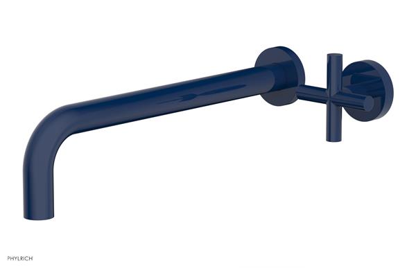 Phylrich - Transition 12 Inch Single Handle Wall Lavatory Set - Cross Handle