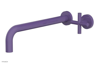 Phylrich - Transition 12 Inch Single Handle Wall Lavatory Set - Cross Handle