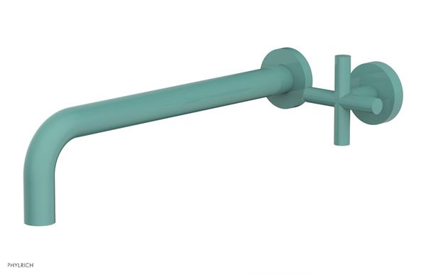 Phylrich - Transition 12 Inch Single Handle Wall Lavatory Set - Cross Handle
