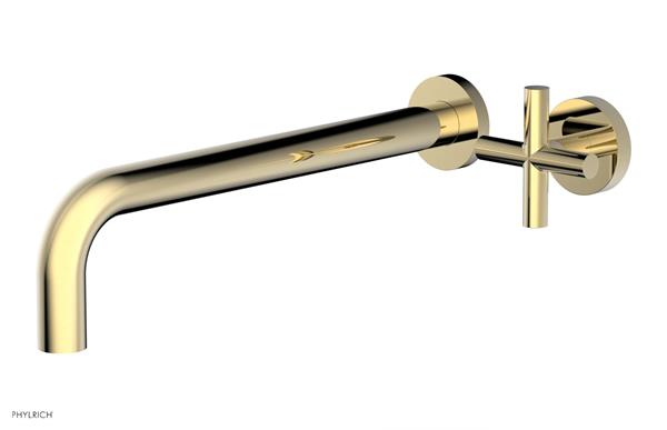 Phylrich - Transition 12 Inch Single Handle Wall Lavatory Set - Cross Handle