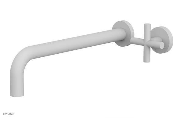 Phylrich - Transition 12 Inch Single Handle Wall Lavatory Set - Cross Handle