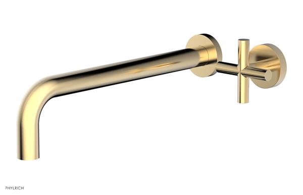 Phylrich - Transition 12 Inch Single Handle Wall Lavatory Set - Cross Handle