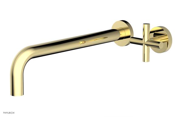 Phylrich - Transition 12 Inch Single Handle Wall Lavatory Set - Cross Handle