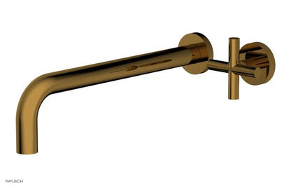 Phylrich - Transition 12 Inch Single Handle Wall Lavatory Set - Cross Handle