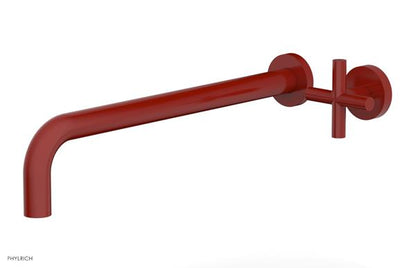Phylrich - Transition 14 Inch Single Handle Wall Lavatory Set - Cross Handle