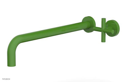 Phylrich - Transition 14 Inch Single Handle Wall Lavatory Set - Cross Handle