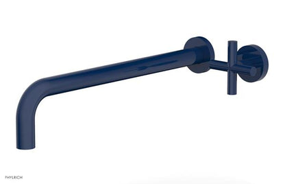 Phylrich - Transition 14 Inch Single Handle Wall Lavatory Set - Cross Handle