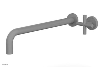 Phylrich - Transition 14 Inch Single Handle Wall Lavatory Set - Cross Handle