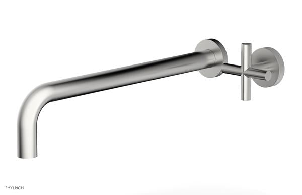 Phylrich - Transition 14 Inch Single Handle Wall Lavatory Set - Cross Handle