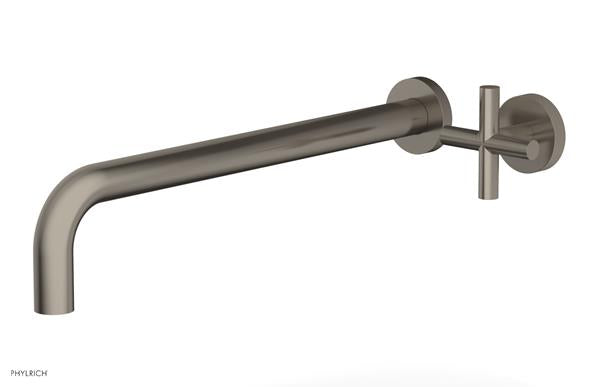 Phylrich - Transition 14 Inch Single Handle Wall Lavatory Set - Cross Handle
