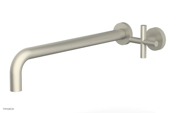 Phylrich - Transition 14 Inch Single Handle Wall Lavatory Set - Cross Handle