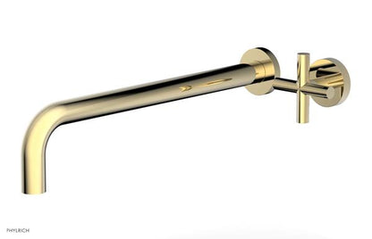 Phylrich - Transition 14 Inch Single Handle Wall Lavatory Set - Cross Handle
