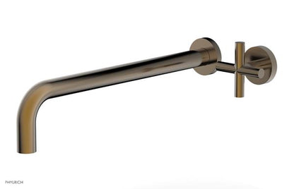 Phylrich - Transition 14 Inch Single Handle Wall Lavatory Set - Cross Handle