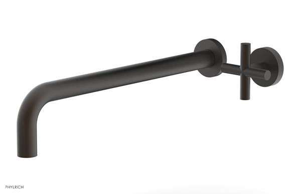 Phylrich - Transition 14 Inch Single Handle Wall Lavatory Set - Cross Handle