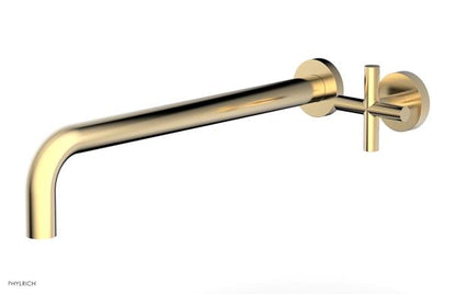 Phylrich - Transition 14 Inch Single Handle Wall Lavatory Set - Cross Handle
