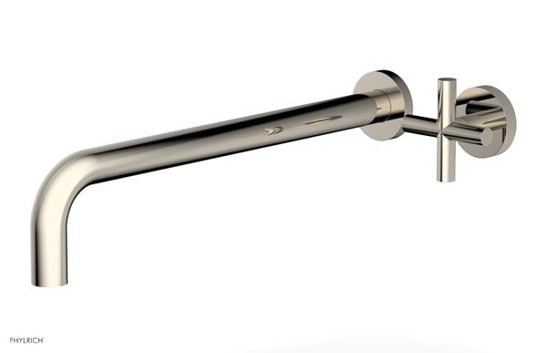 Phylrich - Transition 14 Inch Single Handle Wall Lavatory Set - Cross Handle