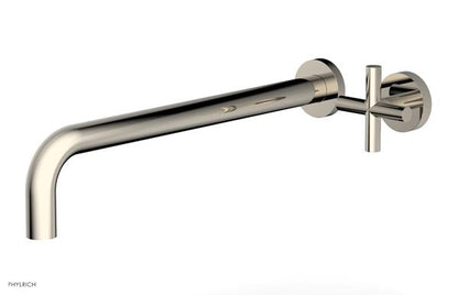 Phylrich - Transition 14 Inch Single Handle Wall Lavatory Set - Cross Handle