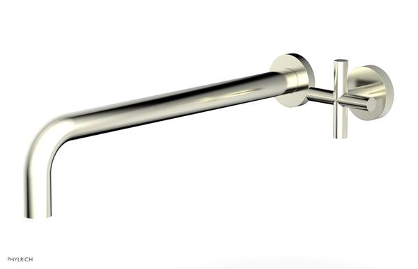 Phylrich - Transition 14 Inch Single Handle Wall Lavatory Set - Cross Handle
