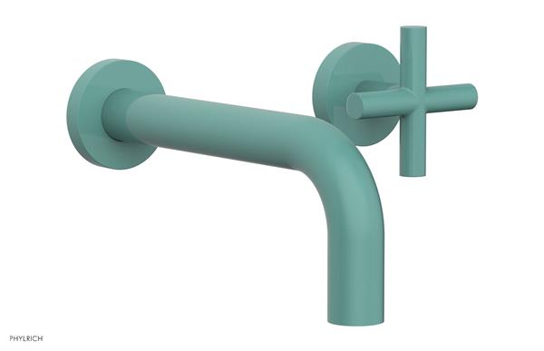 Phylrich - Transition 7-1/2 Inch Single Handle Wall Lavatory Set - Cross Handle