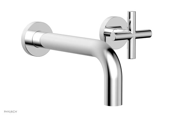 Phylrich - Transition 7-1/2 Inch Single Handle Wall Lavatory Set - Cross Handle
