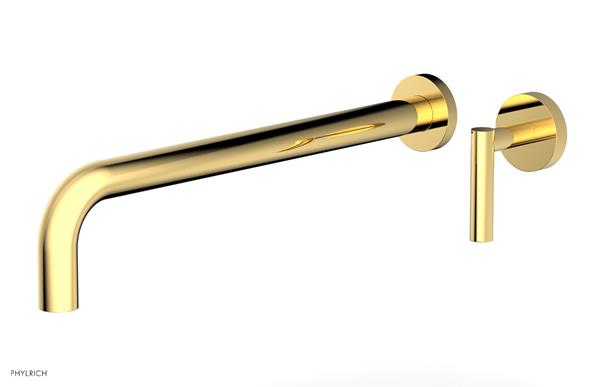 Phylrich - Transition 14 Inch Single Handle Wall Lavatory Set - Lever Handles