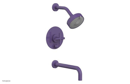 Phylrich - Transition Pressure Balance Tub & Shower Set 10 Inch Spout - Cross Handle