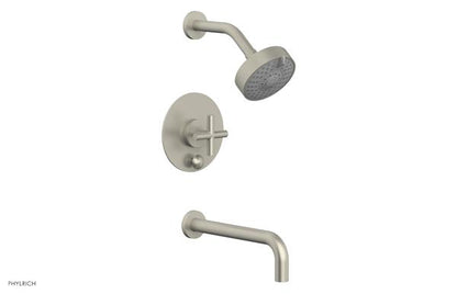 Phylrich - Transition Pressure Balance Tub & Shower Set 10 Inch Spout - Cross Handle