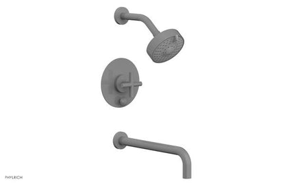 Phylrich - Transition Pressure Balance Tub & Shower Set 12 Inch Spout - Cross Handle