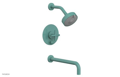 Phylrich - Transition Pressure Balance Tub & Shower Set 12 Inch Spout - Cross Handle