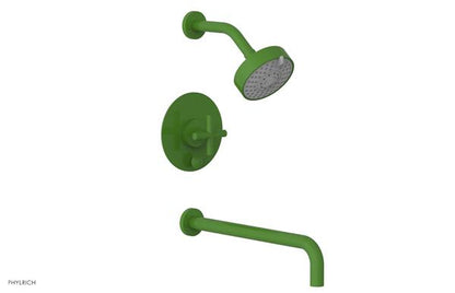 Phylrich - Transition Pressure Balance Tub & Shower Set 14 Inch Spout - Cross Handle
