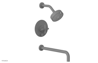 Phylrich - Transition Pressure Balance Tub & Shower Set 14 Inch Spout - Cross Handle