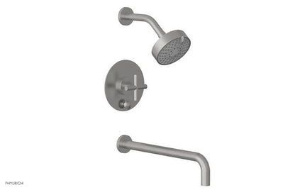 Phylrich - Transition Pressure Balance Tub & Shower Set 14 Inch Spout - Cross Handle