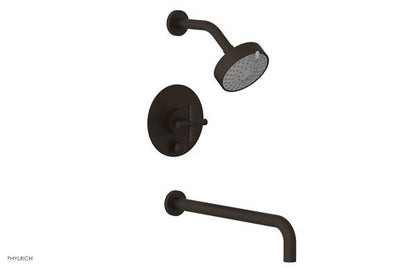 Phylrich - Transition Pressure Balance Tub & Shower Set 14 Inch Spout - Cross Handle