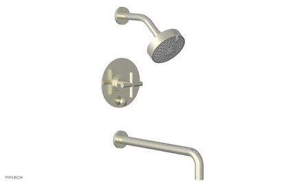 Phylrich - Transition Pressure Balance Tub & Shower Set 14 Inch Spout - Cross Handle