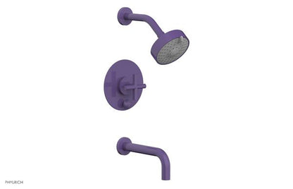 Phylrich - Transition Pressure Balance Tub & Shower Set 7-1/2 Inch Spout - Cross Handle