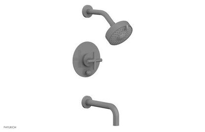 Phylrich - Transition Pressure Balance Tub & Shower Set 7-1/2 Inch Spout - Cross Handle
