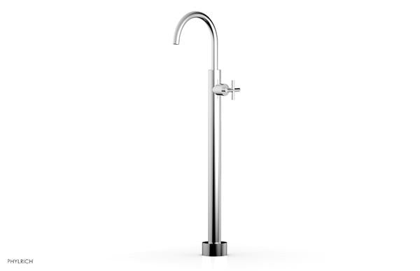 Phylrich - Transition Tall Floor Mounted Tub Filler - Cross Handle
