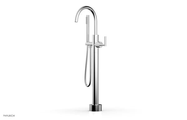 Phylrich - Transition Low Floor Mounted Tub Filler with Hand Shower - Lever Handle