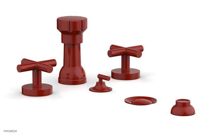 Phylrich - Transition Four Hole Bidet Set - Cross Handle