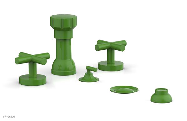 Phylrich - Transition Four Hole Bidet Set - Cross Handle