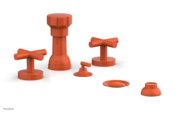 Phylrich - Transition Four Hole Bidet Set - Cross Handle