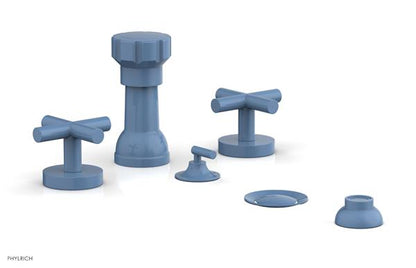 Phylrich - Transition Four Hole Bidet Set - Cross Handle