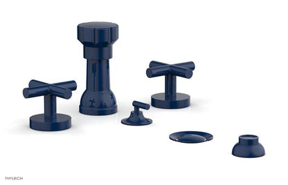 Phylrich - Transition Four Hole Bidet Set - Cross Handle