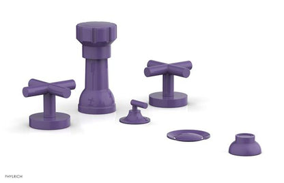 Phylrich - Transition Four Hole Bidet Set - Cross Handle