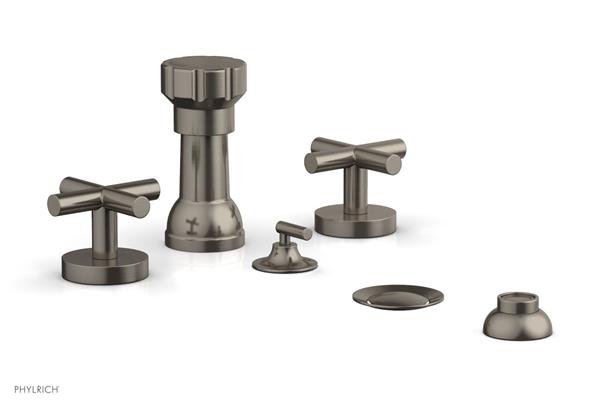 Phylrich - Transition Four Hole Bidet Set - Cross Handle