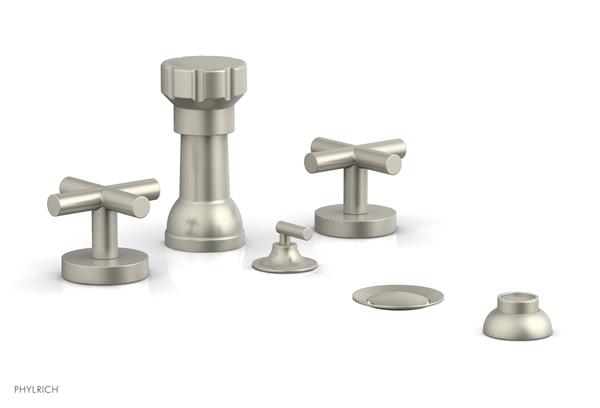 Phylrich - Transition Four Hole Bidet Set - Cross Handle