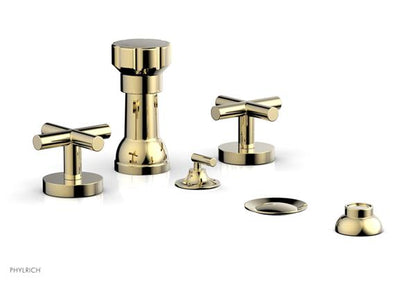 Phylrich - Transition Four Hole Bidet Set - Cross Handle
